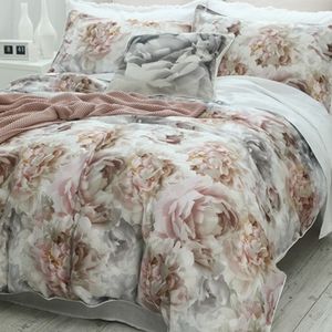 M.M. LINEN Lottie Floral King Duvet Cover set Cotton sateen 3 piece
